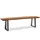 KADIMA DESIGN Sitzbank Akazie Beige 120 x 40 x 45,5 cm