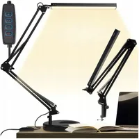 Iso Trade Dimmbare Schreibtischlampe 2-in-1 Tischlampe Licht Tischleuchte Büroleuchte