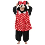 Metamorph Kostüm Minnie Maus Kigurumi, Original Disney-Kostüm: kuscheliger Onesie für Kinder von Sazac schwarz 122-134