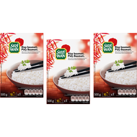 3x Suzi Wan Riso Basmati Langer Dünner Reis in 10 Minuten Fertig 500g Packung