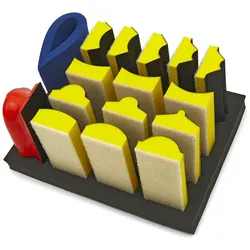 HBM 16-teiliges Profi-Schleifblock-Set