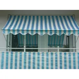 Angerer Klemmmarkise Standard 250 cm blau/weiß