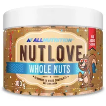 ALLNUTRITION Nutlove Whole Nuts Mandeln in weißer Schokolade 300 g