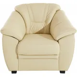 sit&more Sessel Savona Kunstleder 103 x 90 x 90 cm Beige