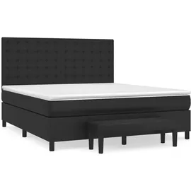 vidaXL Boxspringbett 180 x 200 cm Schwarz