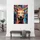 WallArena LEINWANDBILD Abstrakt Löwe Wohnzimmer 60x40