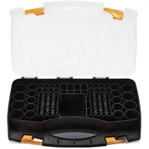 VOLTCRAFT Batteriebox 180x Micro (AAA), Mignon (AA), Baby (C), Mono (D), 9V Block 35 x 9 x 23,5 mm