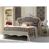 JVmoebel Komplettschlafzimmer Luxus Schlafzimmer-Set aus Holz in elegantem Weiß mit Regal, (3-tlg., Bett + Nachttische + Bücherregal), Made in Europa weiß