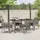 vidaXL Garten Essgruppe 5-tlg. Grau