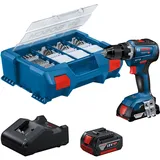 Bosch Professional Akku-Bohrschrauber GSR 18V-55 mit Akkus, L-Case & 100 AC-Set