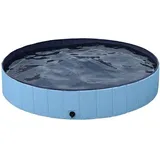 Hundepool Schwimmbad Hundeplanschbecken 100 cm/120 cm/140 cm/160 cm Hundebad Doggy Pool Haustierpool Katzenpool Wasserbad PVC-rutschfest mit