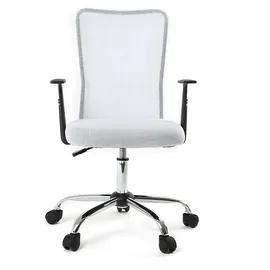 miliboo Design-Bürosessel Mesh Polypropylen Weiß