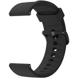 Mugust 22mm Uhrenarmbänder für Damen Herren, 22mm Silikonarmband Schnellverschluss Uhrenarmband, Weiches Silikon Sport Ersatzarmband (Schwarz)
