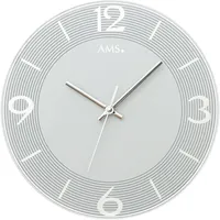 AMS Wanduhr "W9571", silber (silberfarben), Wanduhren, Damen, B/H/L: 3cm,