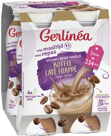 Gerlinéa Meine Mahlzeit Schlankheitsgetränk Kaffeegeschmack Flaschen 4x236ml