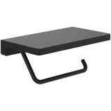 Villeroy & Boch V&B Toilettenpapierhalter Elements Striking 200x110x79mm, mit Ablage, matt black