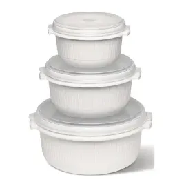 Emsa Micro Family Mikrowellentopf-Set, 3-tlg. weiß