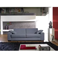 Bali Schlafsofa BALI "Norwalk" Sofas Gr. 160cm x 200cm, Struktur fein, Basic: Gitterrostunterfederung-Kaltschaummatratze, grau Dauerschlaffunktion, mit Unterfederung Lattenrost und Matratze