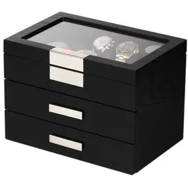 Rothenschild Uhrenbox RS-2350-30BL für 30 Uhren black