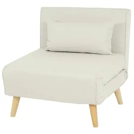 MCW Schlafsessel D35 Stoff/Textil 80 x 90 x 100 cm Creme-Beige