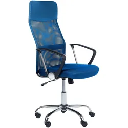 Bürostuhl blau höhenverstellbar DESIGN