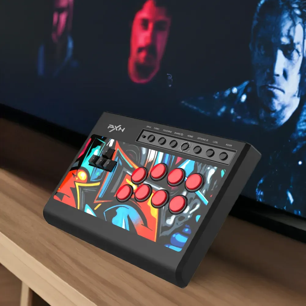 PXN X8 Arcade Fight Stick - Arcade-Kampf Controller mit tastaturähnlichen Richtungstasten