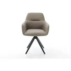 DeLife Polsterstuhl Pejo-Flex Kreuzgestell kantig Schwarz Taschenfederkern