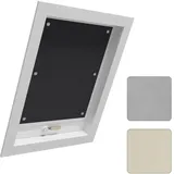 Woltu Thermorollo Dachfenster 96 x 115 cm schwarz