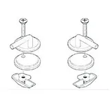 Laufen Pro Scharnier H8926540000001 für WC-Sitz