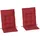Outsunny Liegenauflage 116 x 50 x 5 cm rot 2 St.