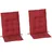 Outsunny Liegenauflage 116 x 50 x 5 cm rot 2 St.