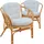 moebel-direkt-online Rattansessel Sonja 2er-Set mit Kissen 75 x 80 x 80 cm Gelb