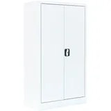 Lüllmann Stahl-Aktenschrank Aktenschrank Büroschrank Metallschrank abschließbar weiß 530297