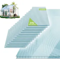 garmio Hohlkammerstegplatten ACRI 6mm 10,25 m2 Doppelstegplatte 121x60,5 cm