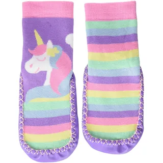 Playshoes Unisex Kinder Unicorn Slipper Shoes Hausschuh, Mehrfarbig, 20/21