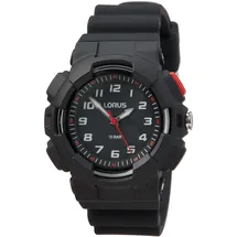 Lorus R2347NX9 38mm Armbanduhr Schwarz Digital/Sportarmband Schwarz