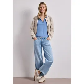 STREET ONE STREET ONE, Damen, Kurzarm Poloshirt aus Jersey, - 40,
