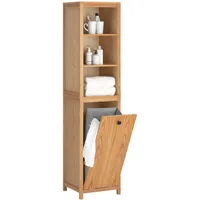 SoBuy BZR95 Hochschrank 40 x 172 x 35 cm Beige MDF