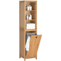 SoBuy BZR95 Hochschrank 40 x 172 x 35 cm Beige MDF