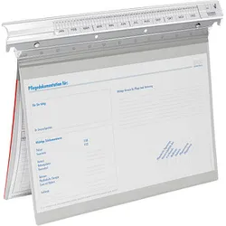 BOI Patienten-Dokumentations-Hängemappe Signal-Line Kunststoff grau 2 x kaufmännische Heftung