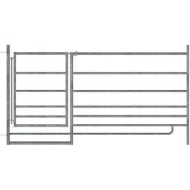 Kerbl Schafpanel 2,75m mit Tor, Höhe 0,92m - feuerverzinkt