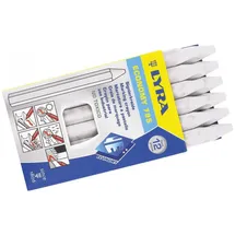 Lyra Pet Lyra Signierkreide sechseckig Nr.795 weiß a12Stück