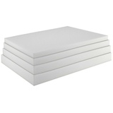 sunnypillow Schaumstoffplatte Schaumstoff Zuschnitt 120 x 200 x 1 cm RG 25/44 Topper Matratzen in vielen Größen zur Auswahl