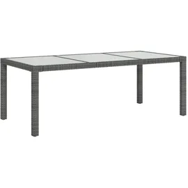 vidaXL Garten-Essgruppe 7-tlg. Grau