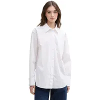 Tom Tailor Poplin Pocket Langarmhemd - White - S