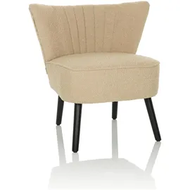hjh living Cocktailsessel MANISO Polyester 66 x 50 x 73 cm Beige