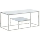 vidaXL Couchtisch Silbern Edelstahl 5670 x 1890 x 45 cm