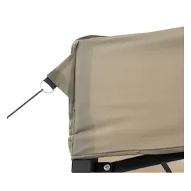 vidaXL Faltpavillon 4,1 x 2,79 m inkl. 4 Seitenteile Taupe