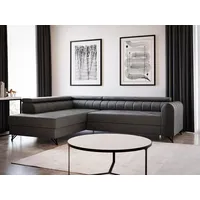 Sofnet Eckcouch mit Schlaffunktion 2-Sitzer Grau