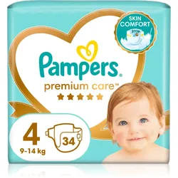 Pampers Premium Care Size 4 Einwegwindeln 9-14 kg 34 St.